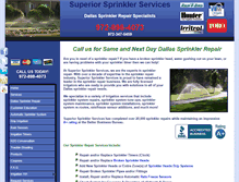 Tablet Screenshot of dallas-sprinkler-repair.com